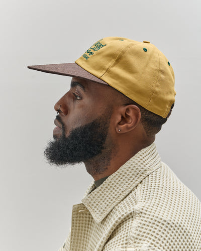 Brain Dead California Design Long Brim Hat, Khaki