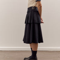 Brain Dead Pleated Skirt, Midnight Blue