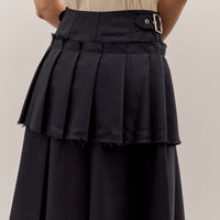 Brain Dead Pleated Skirt, Midnight Blue