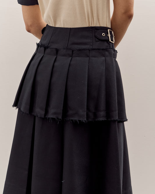 Brain Dead Pleated Skirt, Midnight Blue