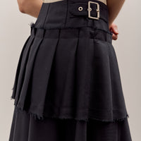 Brain Dead Pleated Skirt, Midnight Blue