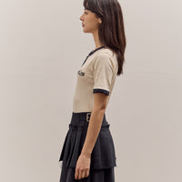 Brain Dead Ribbed Henley, Natural