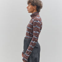 Brain Dead Space Dye Turtleneck, Navy Multi