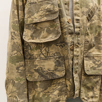 Brain Dead Twill Military Shirt Jacket, Leaf Camo