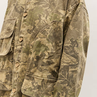 Brain Dead Twill Military Shirt Jacket, Leaf Camo
