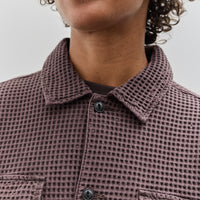 Brain Dead Waffle Button Front Shirt, Chocolate