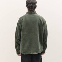 Brain Dead Waffle Button Front Shirt Unisex, Dark Green