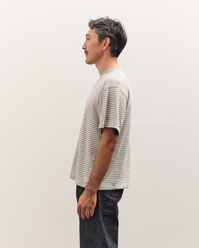 Brain Dead x Brooks Brothers Loose Knit Striped T-Shirt, Natural