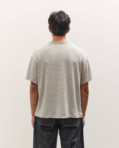 Brain Dead x Brooks Brothers Loose Knit Striped T-Shirt, Natural