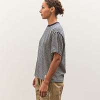 Brain Dead X Brooks Brothers Loose Knit Striped T-Shirt, Navy