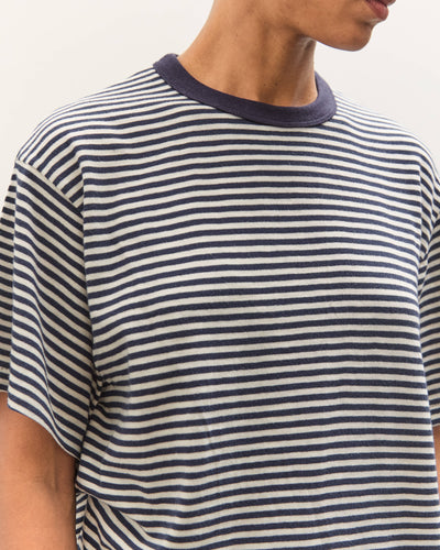 Brain Dead X Brooks Brothers Loose Knit Striped T-Shirt, Navy