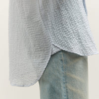 Brain Dead x Brooks Brothers Half Placket Oxford Button Up Shirt, Ice