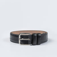 Cordera Classic Belt, Black Croc