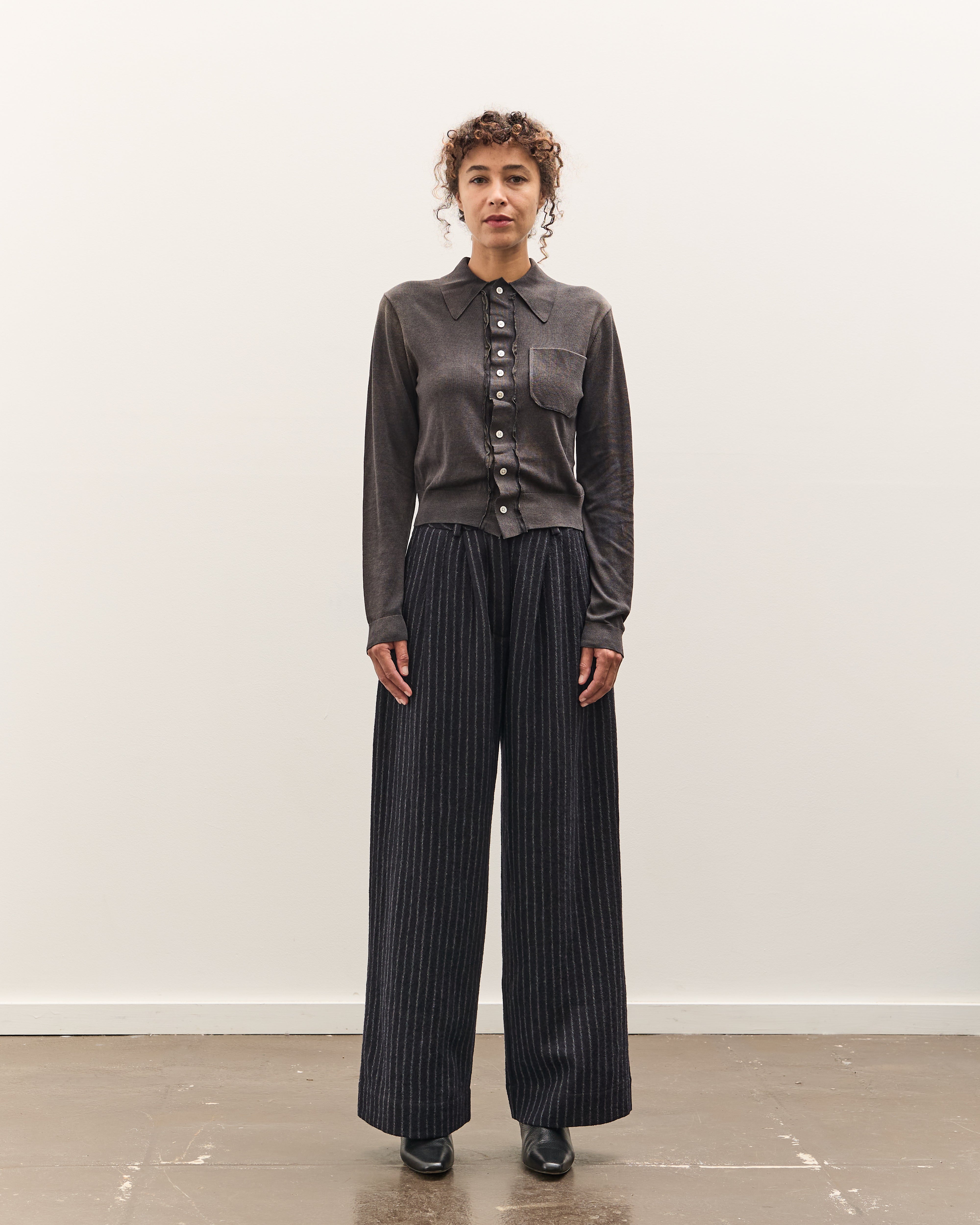 Camiel Fortgens 70s Cardigan, Fade out Black – Glasswing