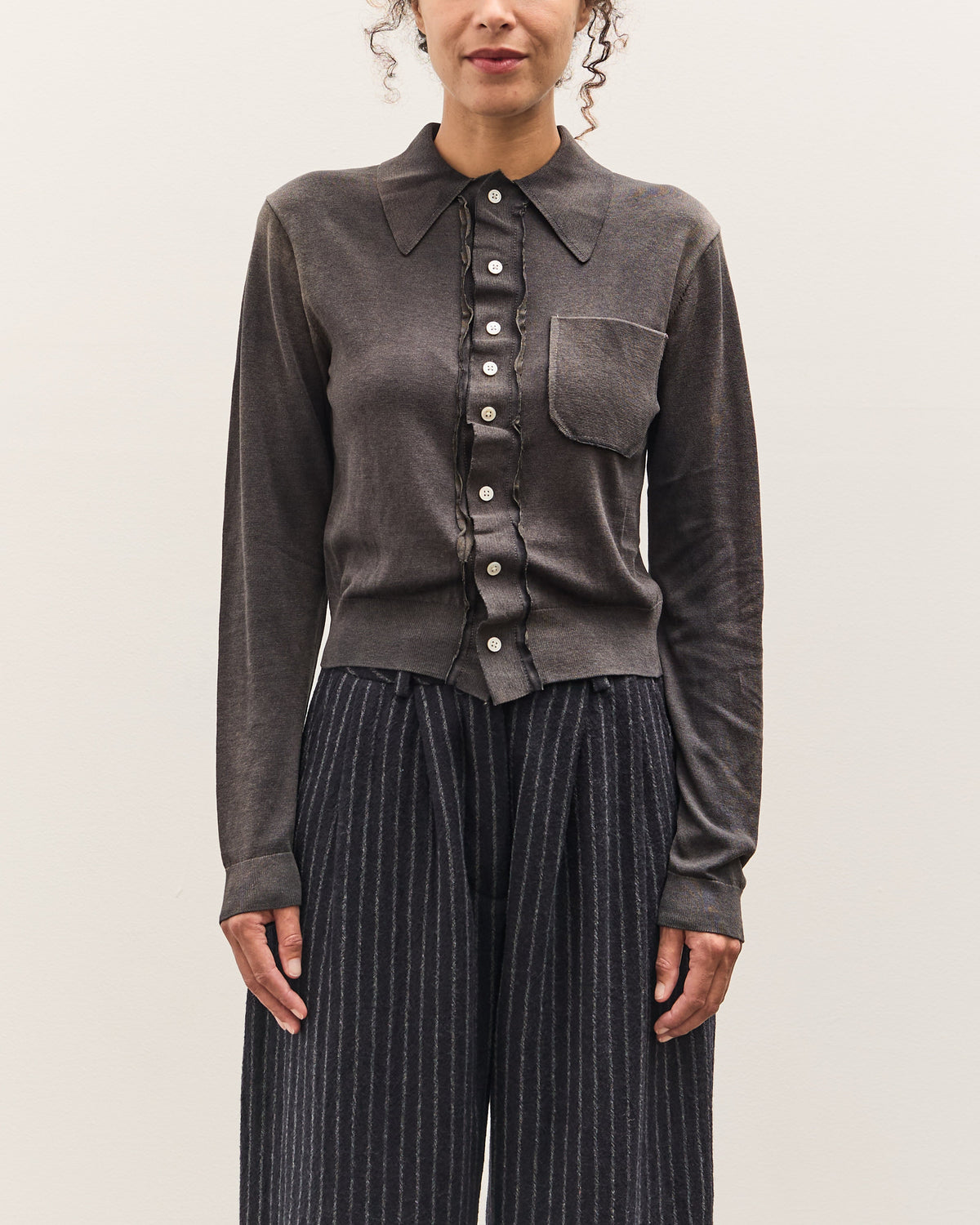 Camiel Fortgens 70s Cardigan, Fade out Black – Glasswing