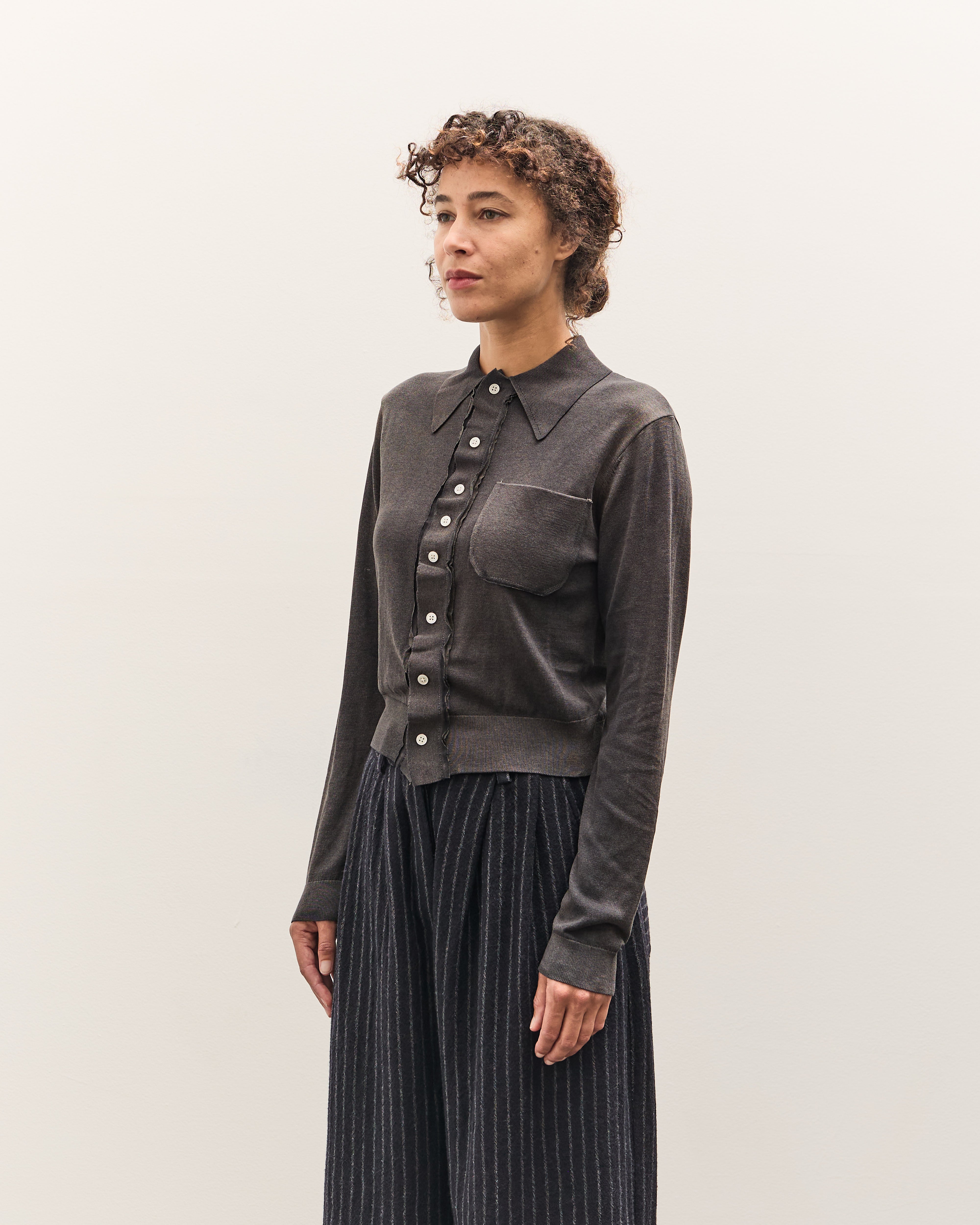 Camiel Fortgens 70s Cardigan, Fade out Black – Glasswing