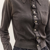 Camiel Fortgens 70s Cardigan, Fade out Black