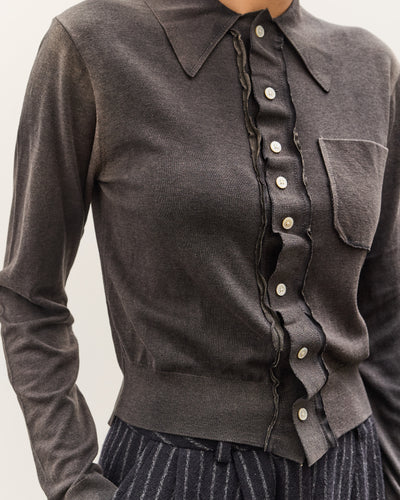 Camiel Fortgens 70s Cardigan, Fade out Black
