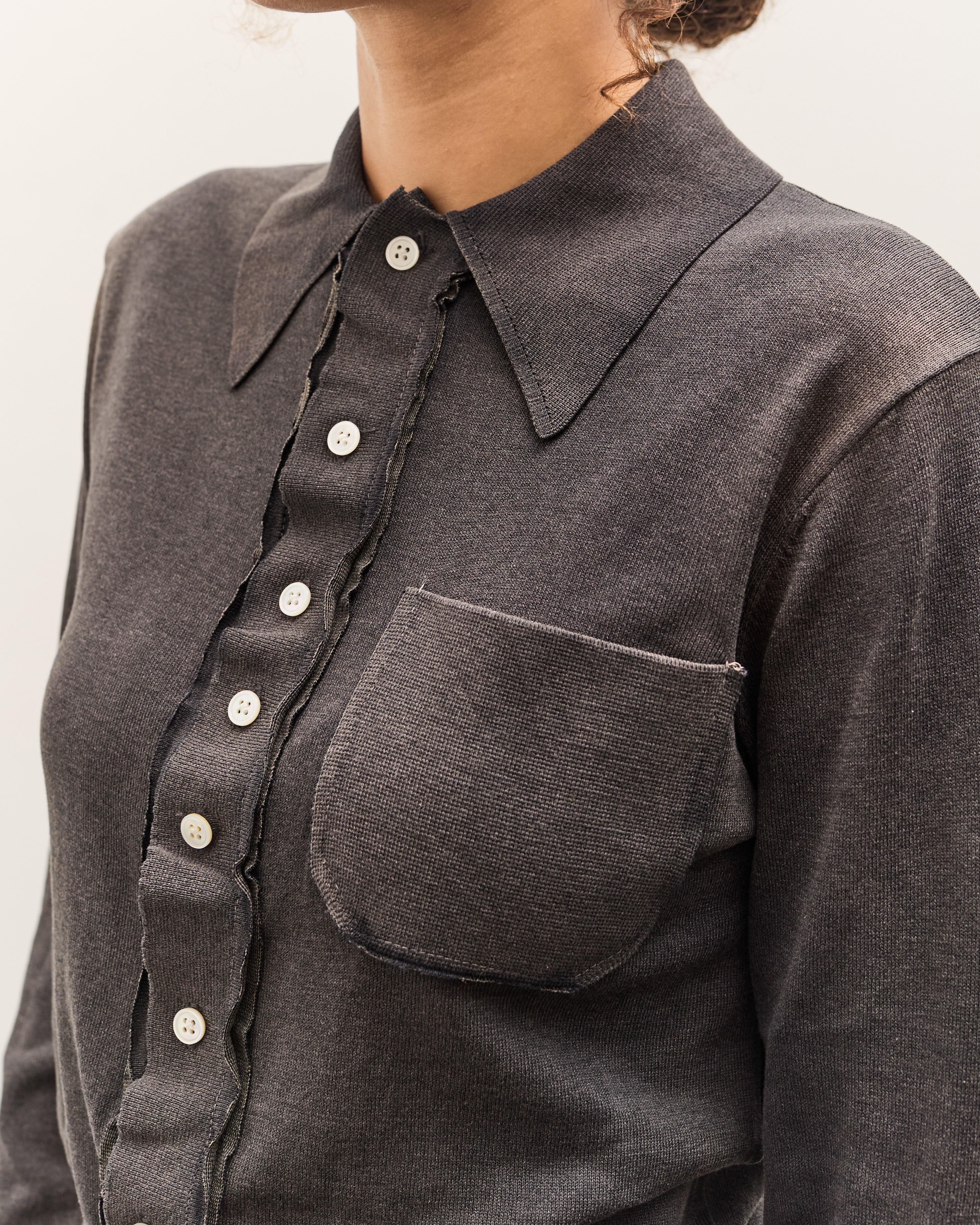 Camiel Fortgens 70s Cardigan, Fade out Black – Glasswing