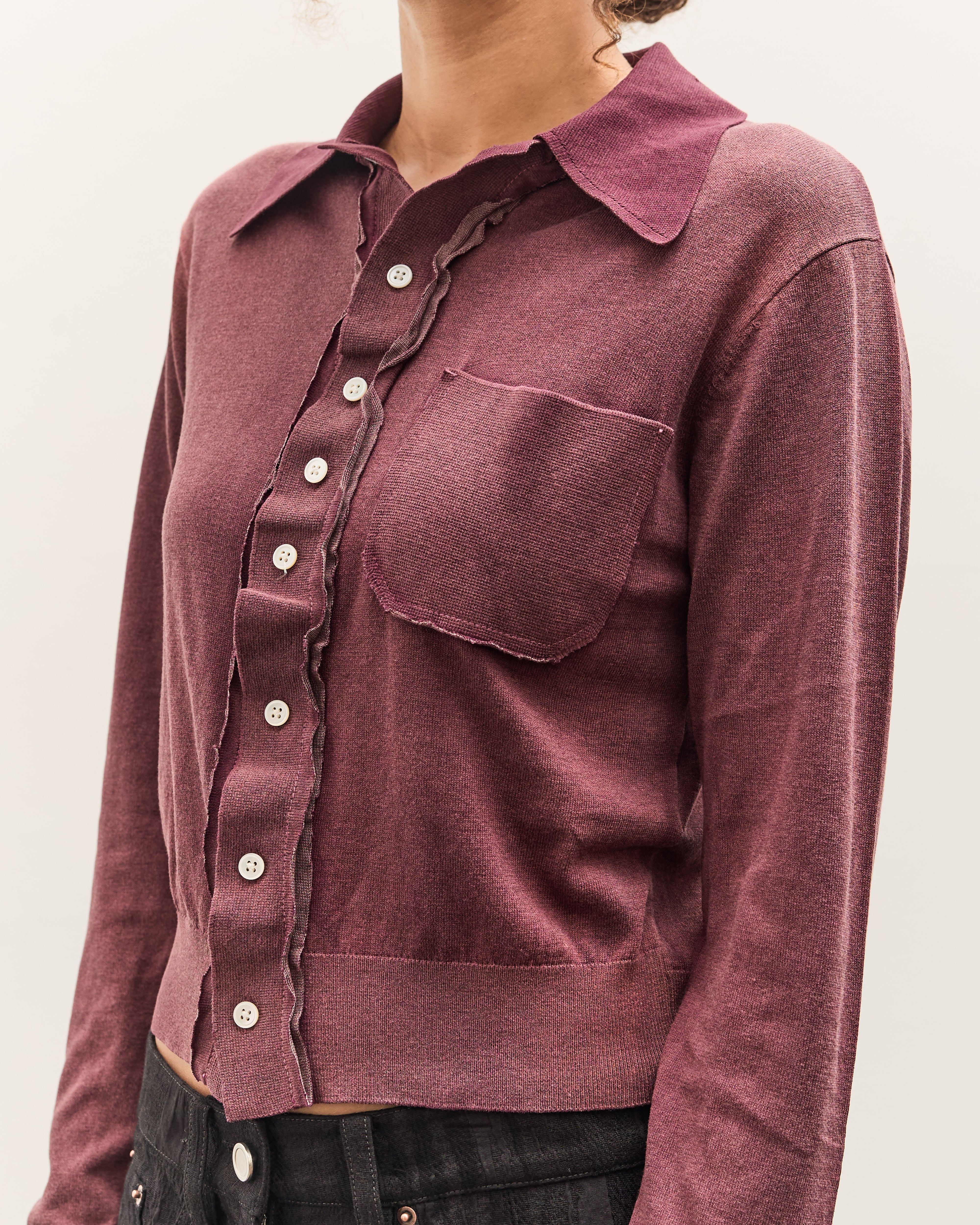 Camiel Fortgens 70s Cardigan, Fade Out Purple – Glasswing