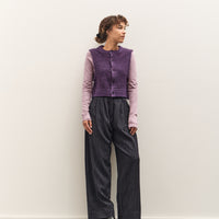 Camiel Fortgens Hairy Cropped Vest, Purple