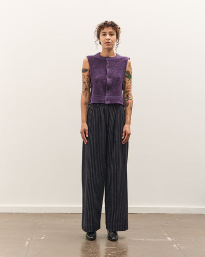 Camiel Fortgens Hairy Cropped Vest, Purple