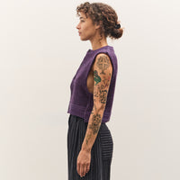 Camiel Fortgens Hairy Cropped Vest, Purple