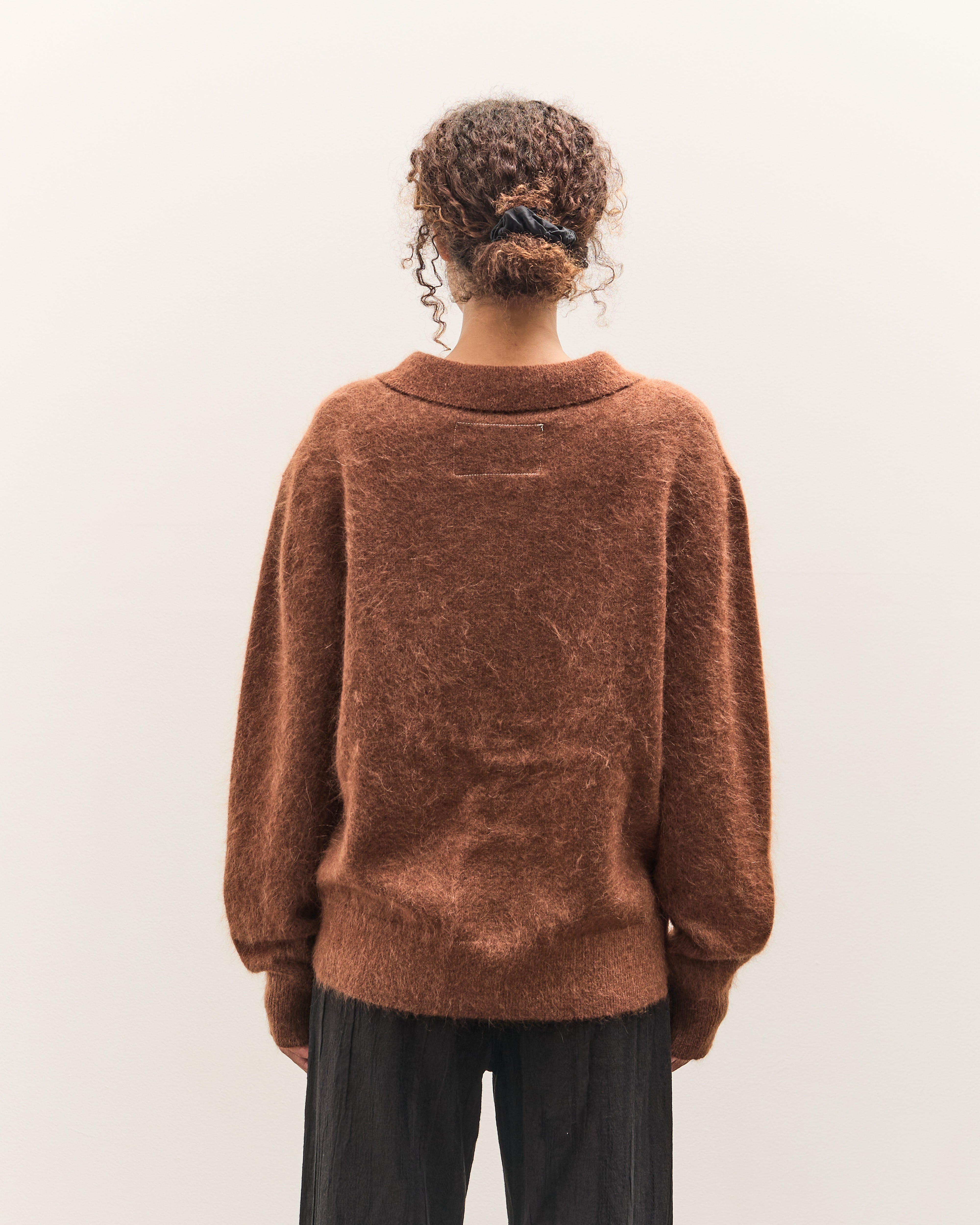 Camiel Fortgens Hairy Cardigan, Brown – Glasswing