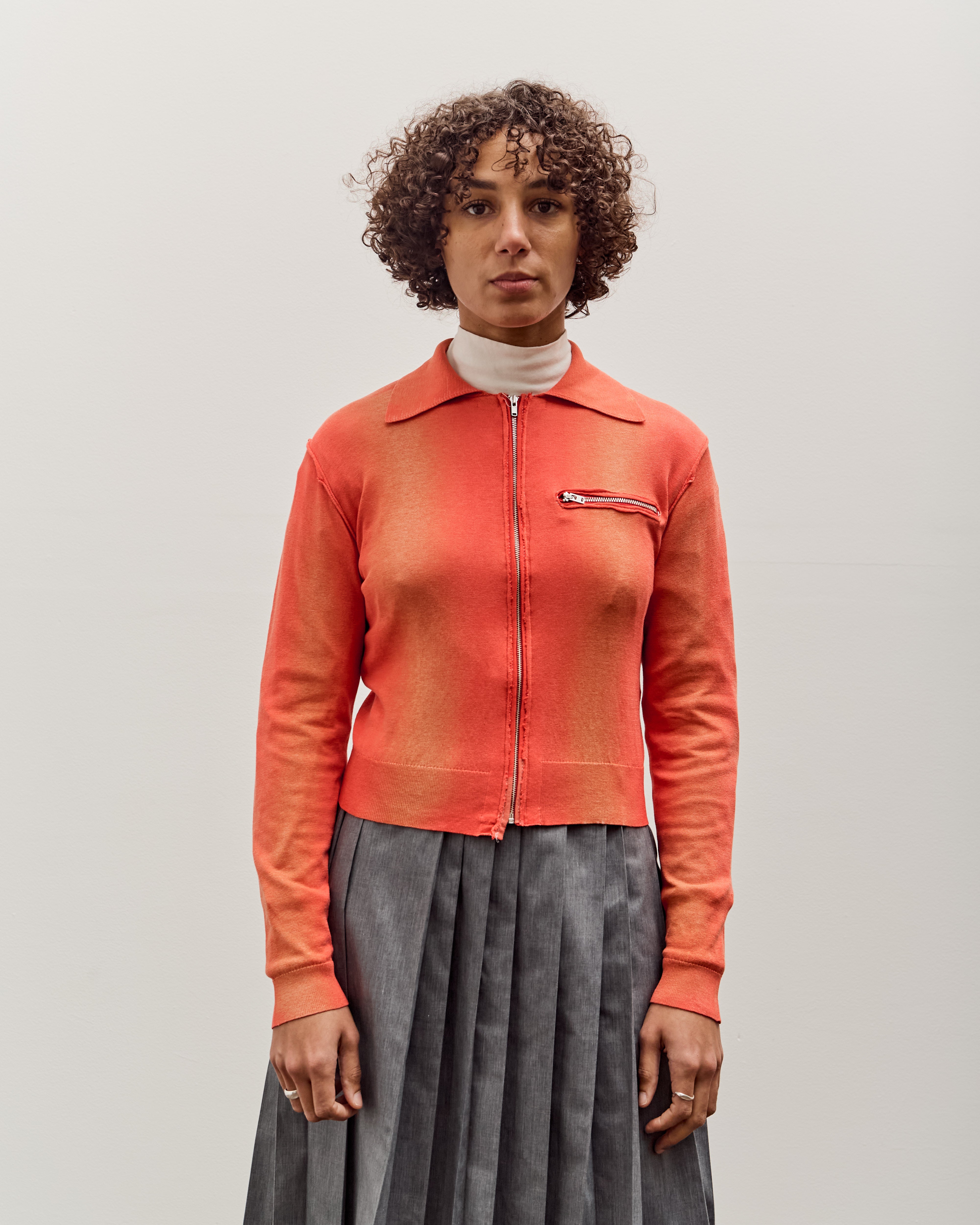 Camiel Fortgens 70S Cardigan, Red Sunfade – Glasswing
