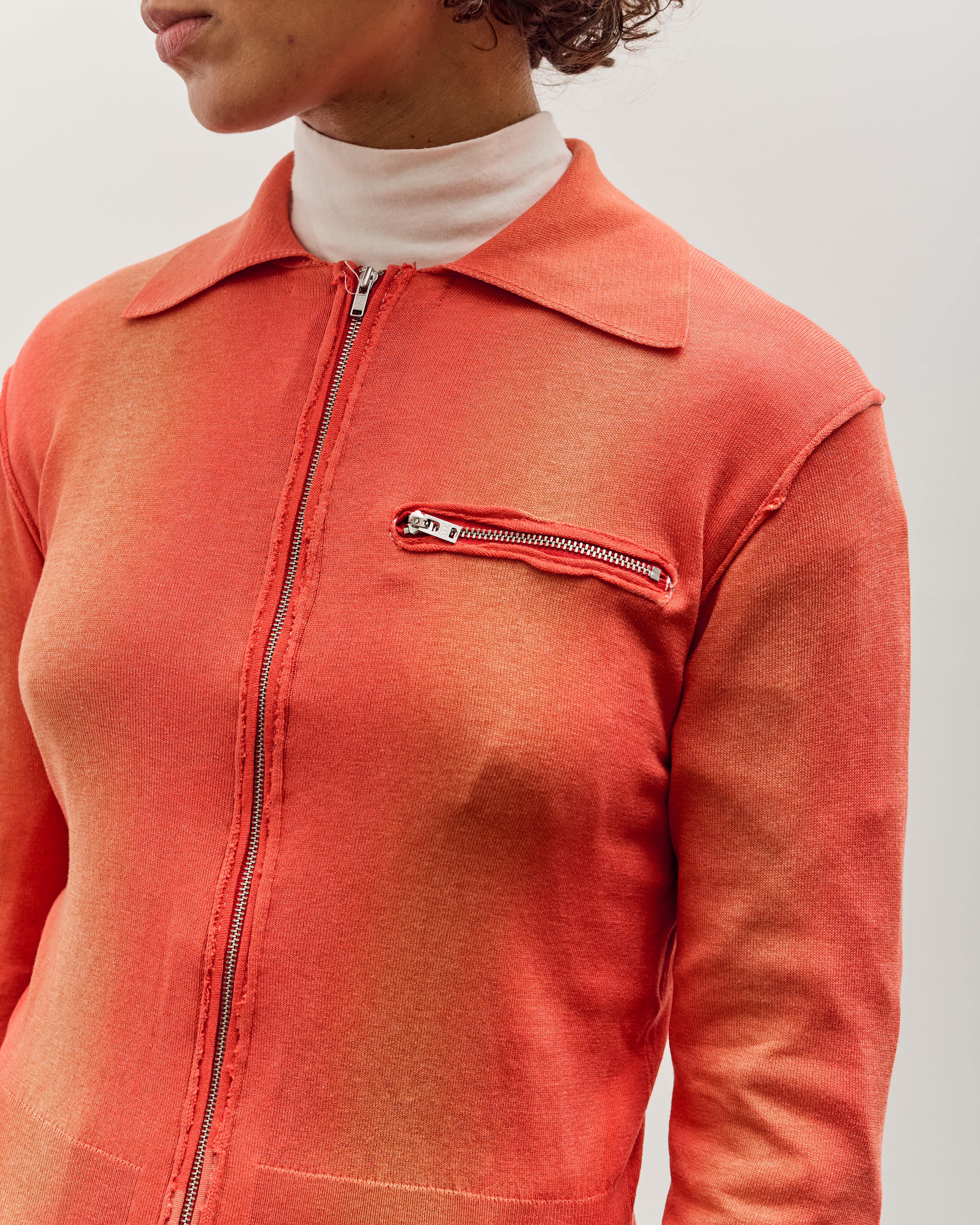 Camiel Fortgens 70S Cardigan, Red Sunfade – Glasswing