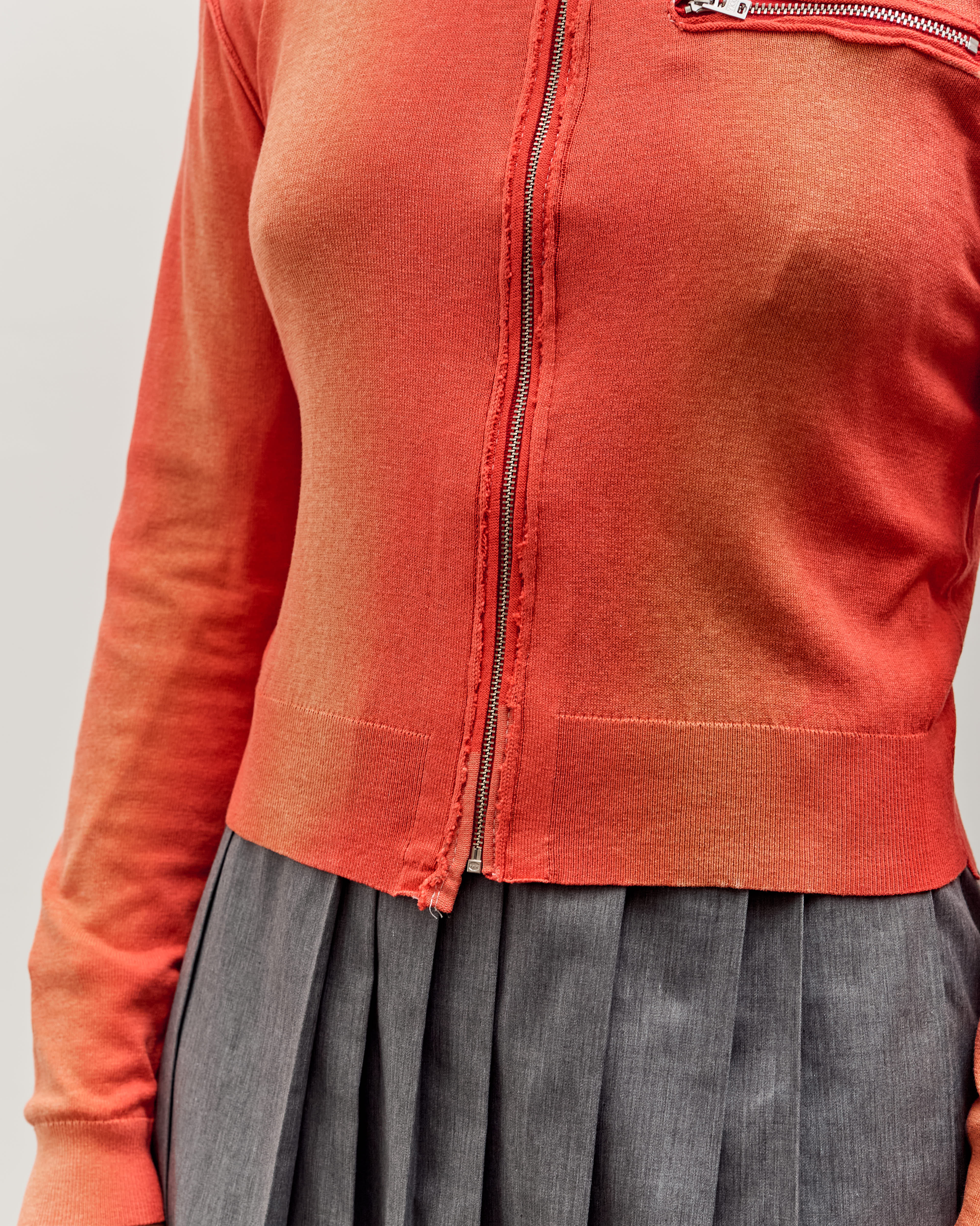 Camiel Fortgens 70S Cardigan, Red Sunfade – Glasswing