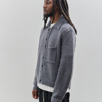 Camiel Fortgens Unisex 70's Cardigan, Grey Mohair