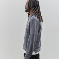 Camiel Fortgens Unisex 70's Cardigan, Grey Mohair