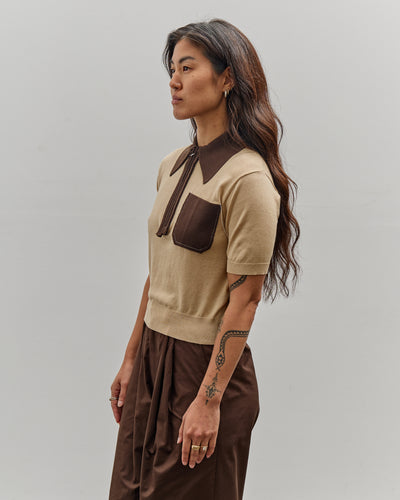 Camiel Fortgens 70S Polo, Sand + Brown