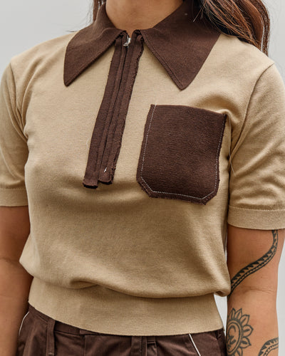 Camiel Fortgens 70S Polo, Sand + Brown