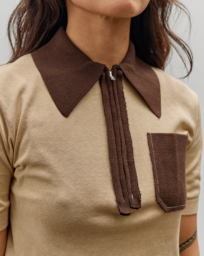 Camiel Fortgens 70S Polo, Sand + Brown