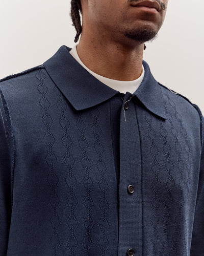 Camiel Fortgens Ajur Cardigan Unisex, Petrol