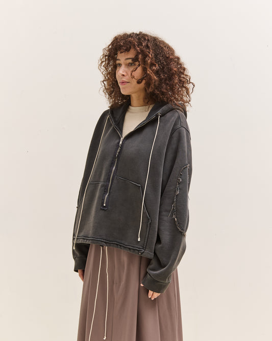 Camiel Fortgens Anorak Zip Hoodie, Black