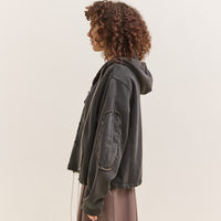 Camiel Fortgens Anorak Zip Hoodie, Black