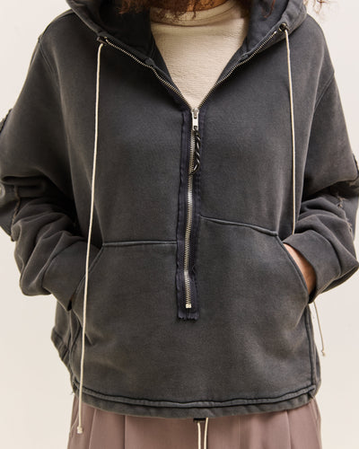 Camiel Fortgens Anorak Zip Hoodie, Black