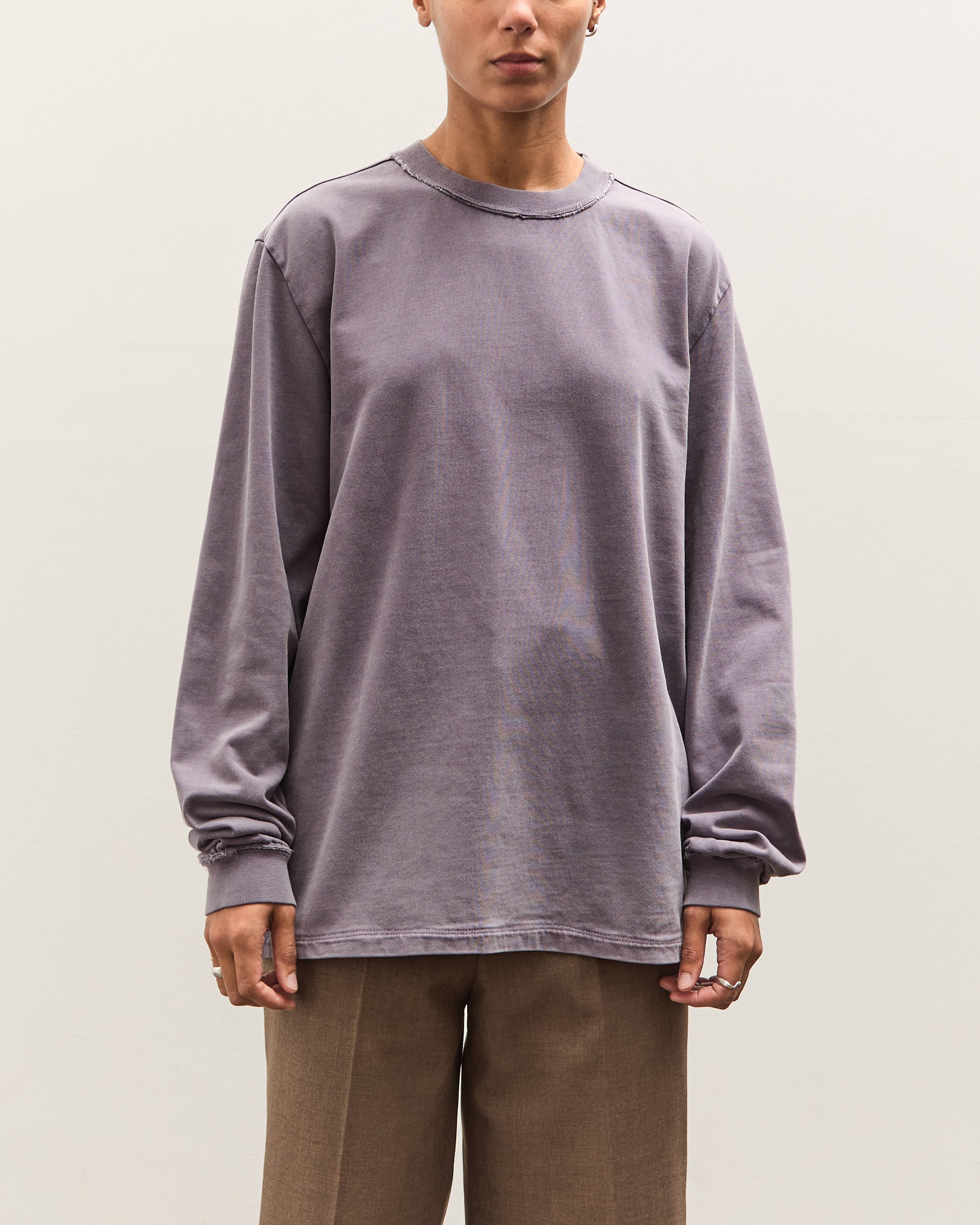 Camiel Fortgens Big Tee LS, Dark Purple – Glasswing