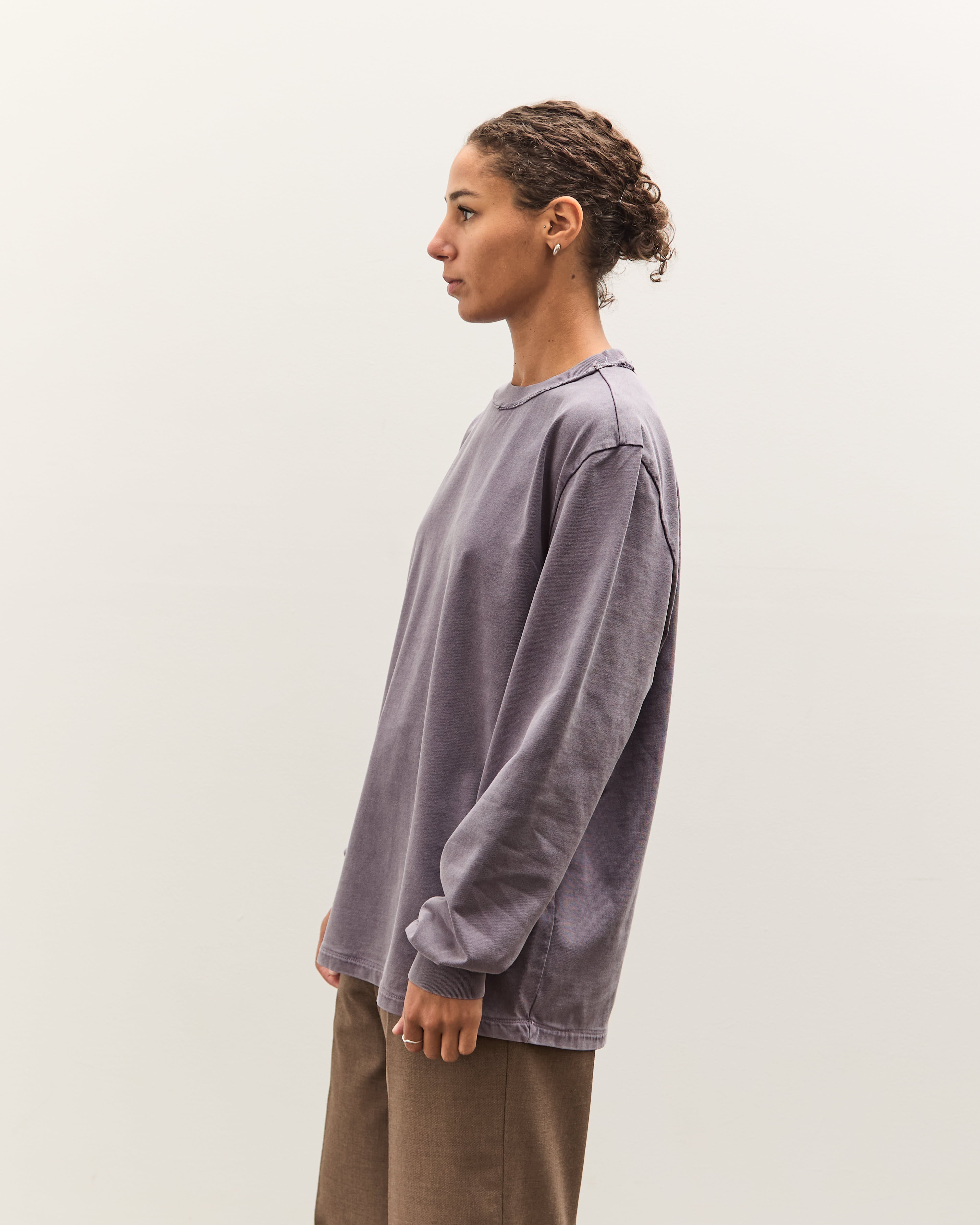 Camiel Fortgens Big Tee LS, Dark Purple – Glasswing