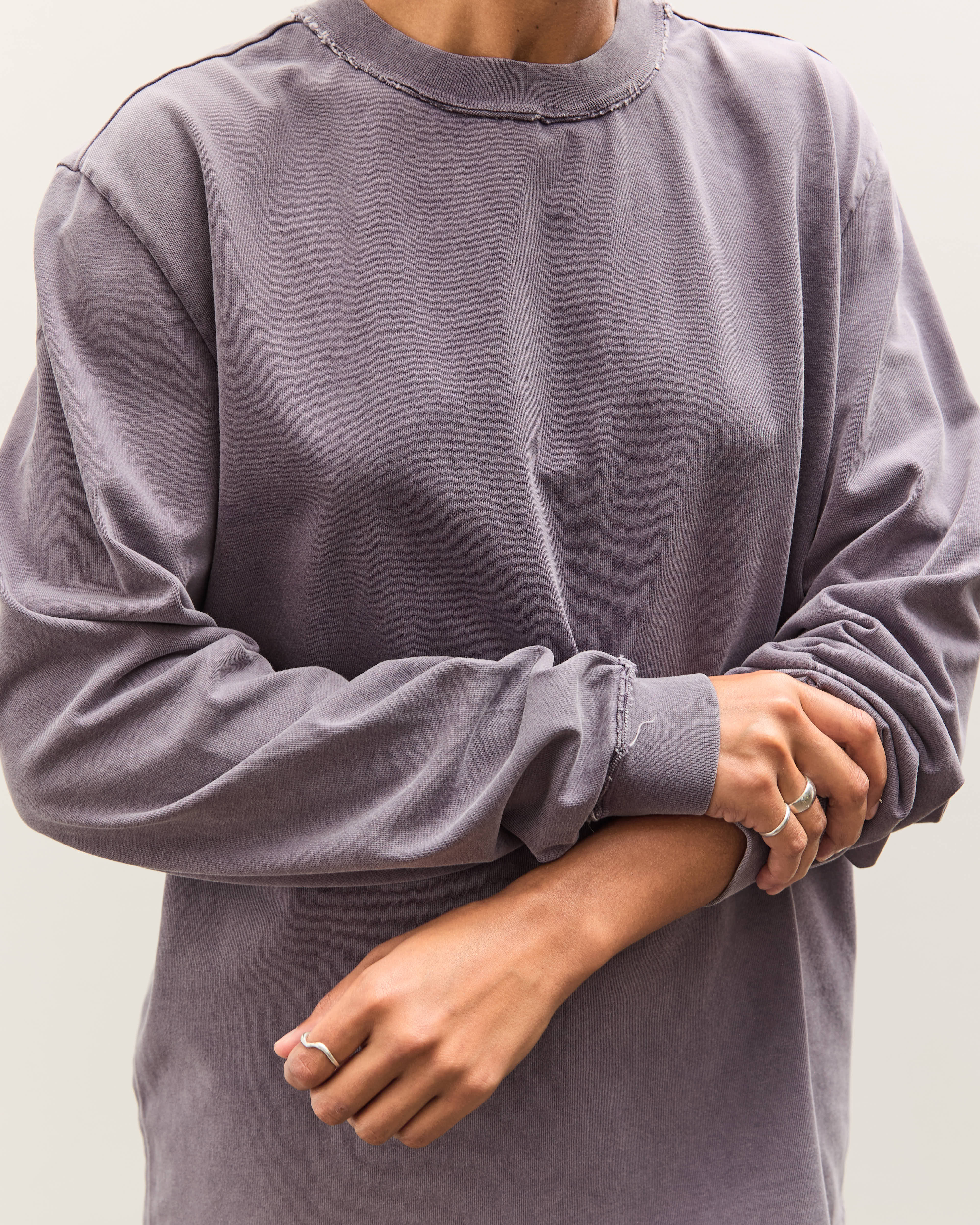 Camiel Fortgens Big Tee LS, Dark Purple – Glasswing