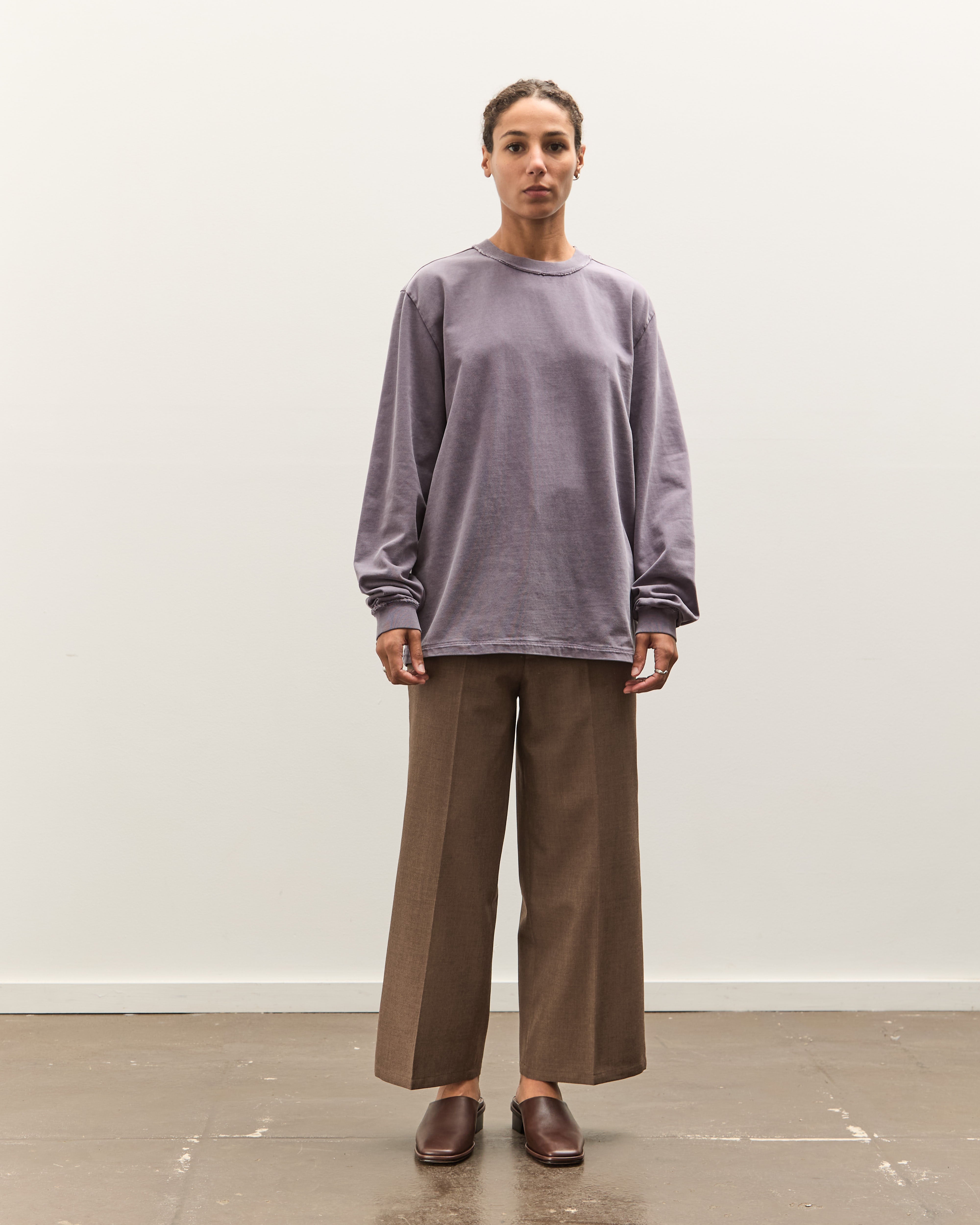 Camiel Fortgens Big Tee LS, Dark Purple – Glasswing