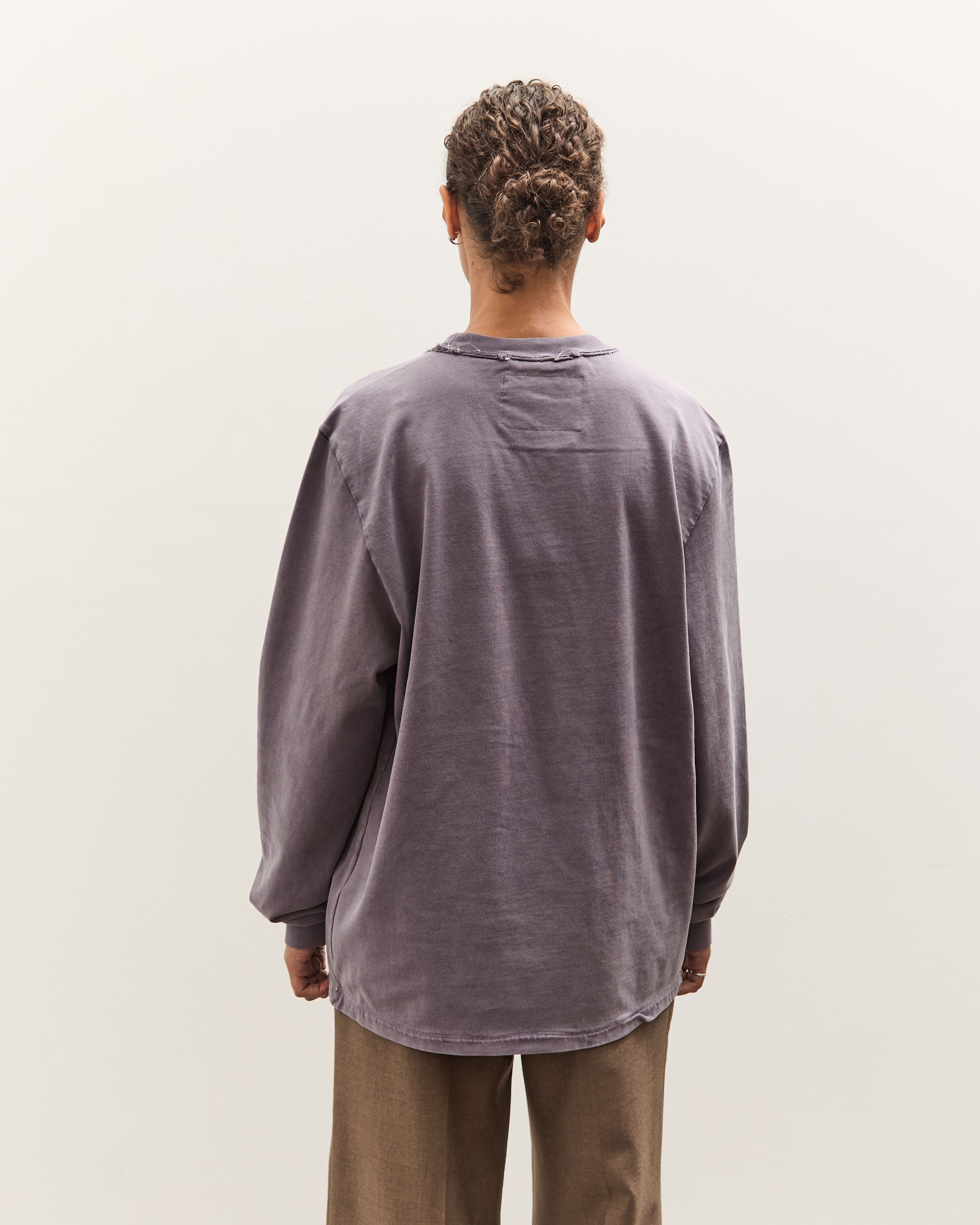 Camiel Fortgens Big Tee LS, Dark Purple – Glasswing