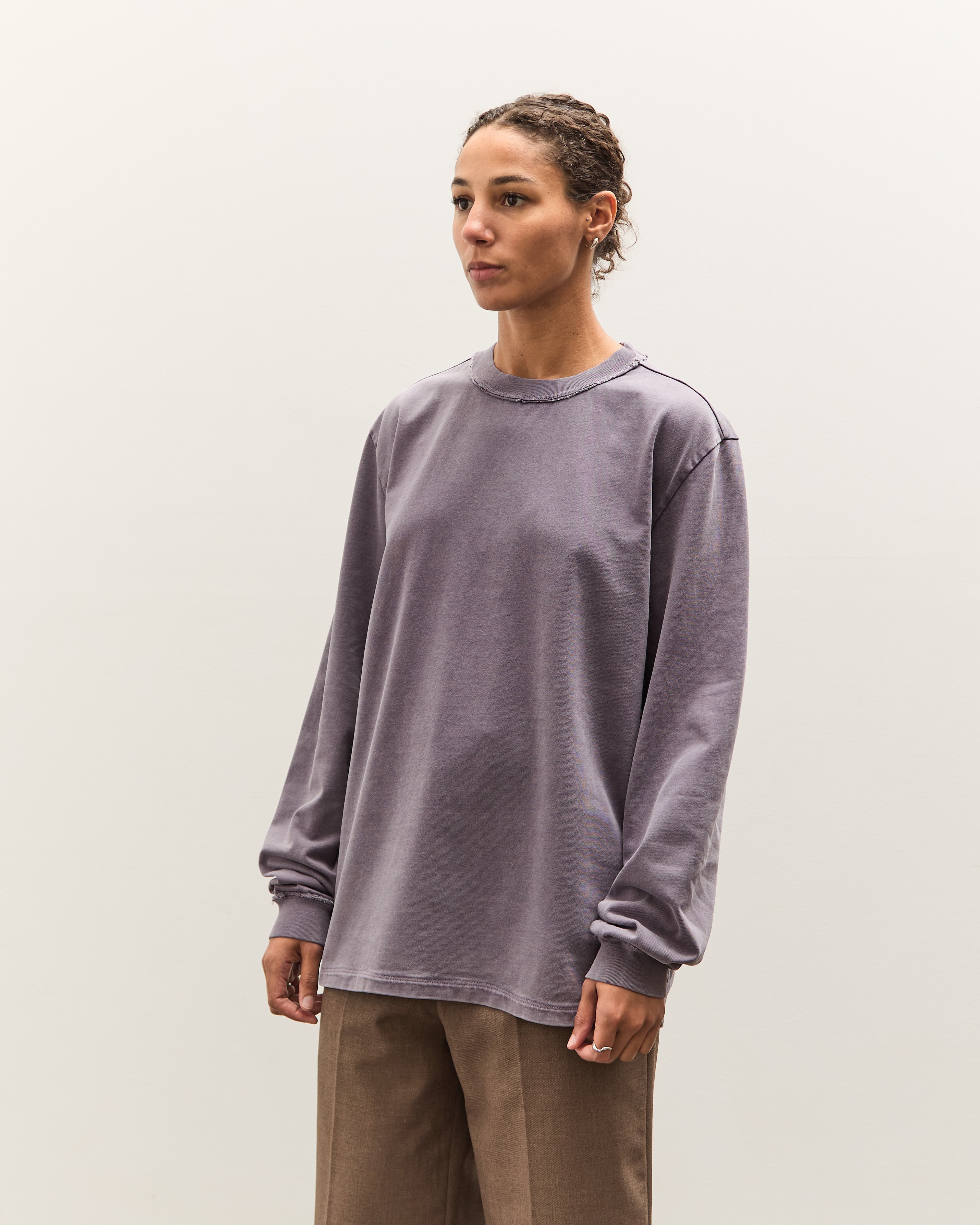 Camiel Fortgens Big Tee LS, Dark Purple – Glasswing