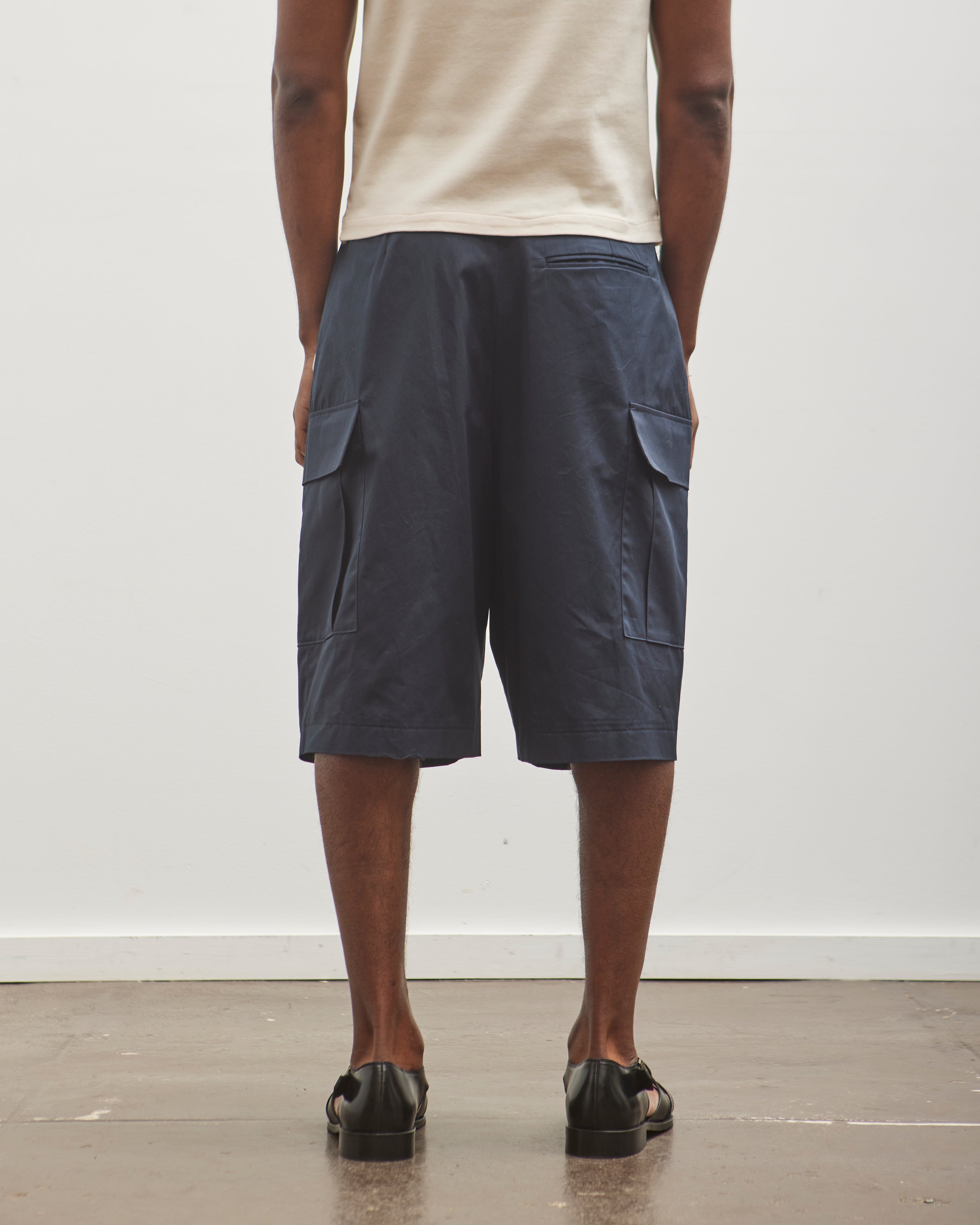 Camiel Fortgens Cargo Shorts, Navy – Glasswing