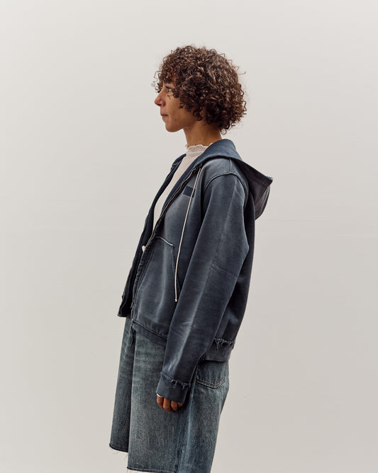 Camiel Fortgens Fitted Zip Hoodie, Navy Sunfade