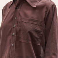 Camiel Fortgens Fast Shirt, Brown Wool Mesh