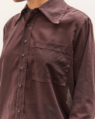 Camiel Fortgens Fast Shirt, Brown Wool Mesh